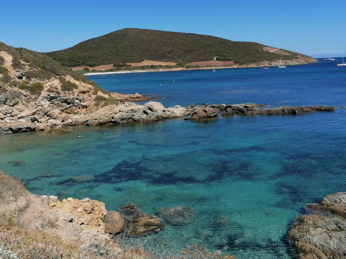 Coin De Paradis Vue Dominante Sur Mer, Montagne Et Tour Genoise Avec Jacuzzi Pino Buitenkant foto